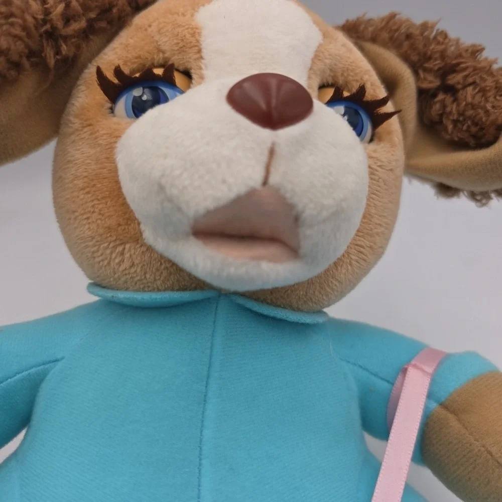 AniMagic Puppy Dog Plush Makes Baby Sounds With Bottle Rare
